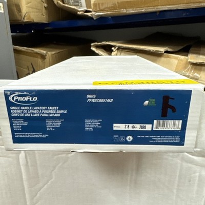 Proflo Orrs 1.2 GPM Single Hole Bathroom Faucet PFWSC8851MB