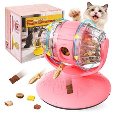 Cats Slow Feeder 4.6" High Cat  Dog Dry Food Dispenser Toy with Wine Barrel ...