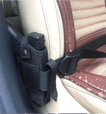 Adjustable Concealed Car Seat Pistol Holster Vehicle Under Mattress Bed Holster