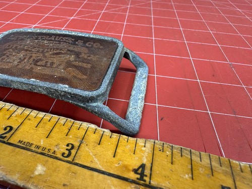 Levi's Strauss & Co Original Leather Jeans Belt Buckle Canada Century Vtg Levi - Picture 6 of 10