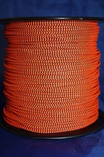 Fl Orange & Black BCY #24 D Loop Rope Release Material 1 3' 5' 10' 25' 50' 100' 
