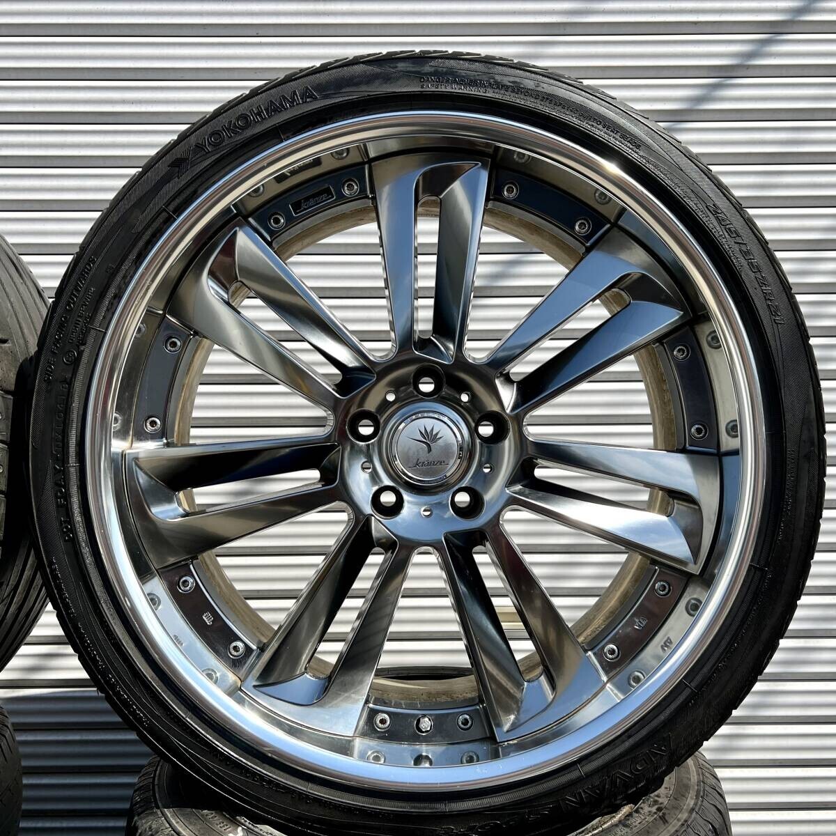 Weds Kranze Glossa 21in 9J+30 10J+37 5x120 Deep Rim Wheels 4 For