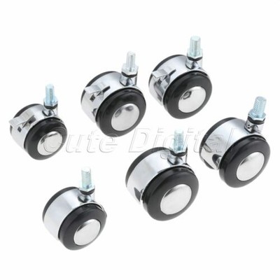 Swivel Wheels Casters Furniture Plate Roller Furniture Trolley Chair Replacement