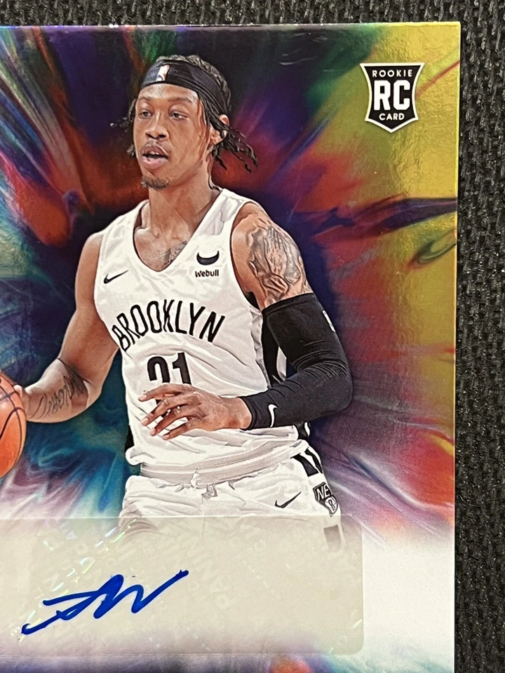 ALONDES WILLIAMS 2022-23 Panini NBA Hoops ROOKIE INK Signatures GREEN Autograph - Image 4 of 4
