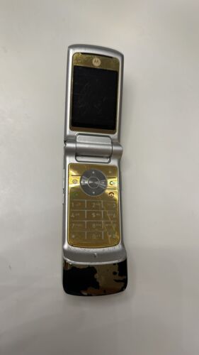 Motorola KRZR K1 dorado • móvil plegable distribuidor no verificado por favor lee todo - Imagen 1 de 3