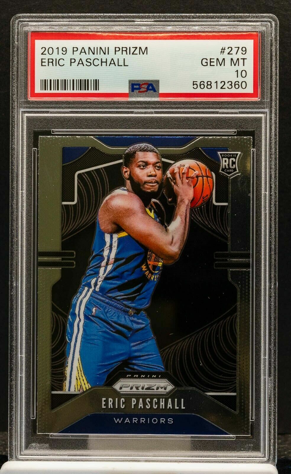 ERIC PASCHALL 2019-20 PANINI PRIZM BASKETBALL #279 ROOKIE WARRIORS Jazz PSA 10 G