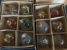 Vintage Resl Lenz German Ornaments Two Boxes 12 Total