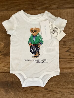 Polo Ralph Lauren Baby Body Bear Print Größe 3M Bear Print