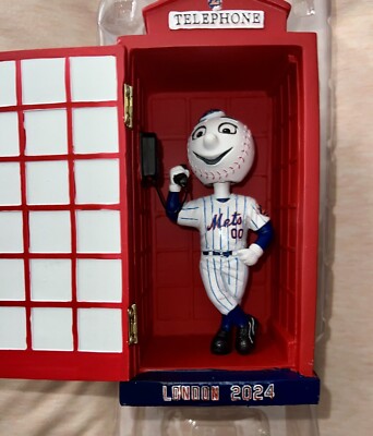 New York Mets Mr Met London 電話ブースボブルヘッド NY METS MR MET LONDON TELEPHONE BOOTH BOBBLEHEAD SGA CITI