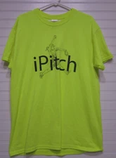 Gildan Ultra Cotton IPitch Bright Yellow T-Shirt Size L