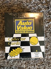 Sealed New Auto Value Parts Stores Collector Cards 1994 Tracks Pack NASCAR AT35