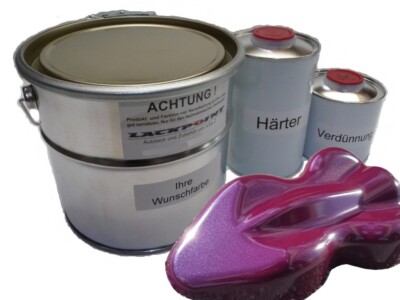 1 Liter Set 2K Autolack Kosmos Violett Metallic kein Klarlack Lackpoint Acyrl