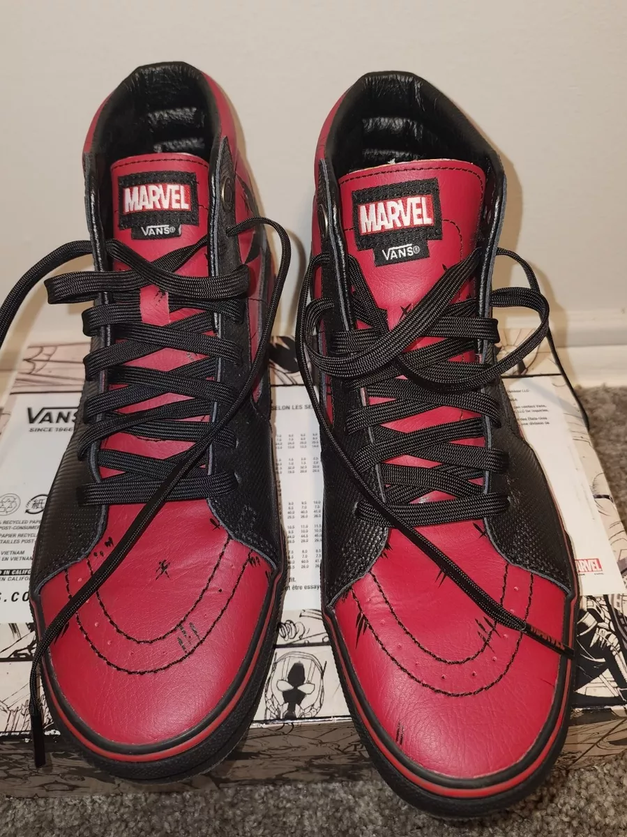 Deadpool vans size 8 cheap