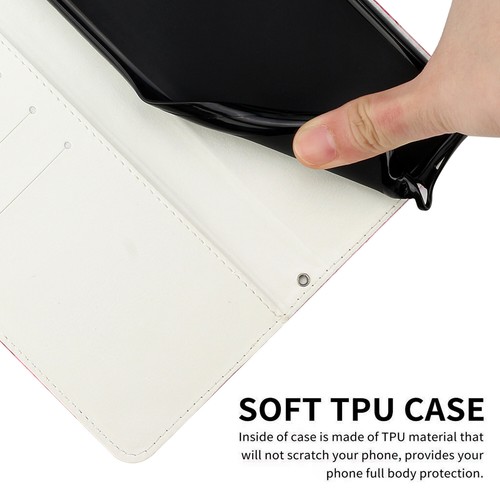 Fr Google Pixel 7A 7 8 Pro Card Slot Marble Leather Case Wallet Cover with Strap - Picture 6 of 17