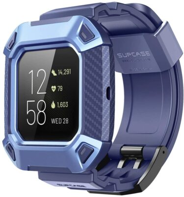 SUPCASE For Fitbit Versa 2, Durable Replacement Wristband Case Watch Band Strap