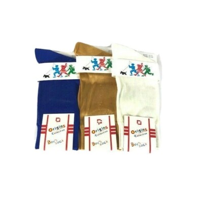 Origins Collections Boy's Nylon Socks Assorted Colors Size 7-8.5 Shoe Size 10-13