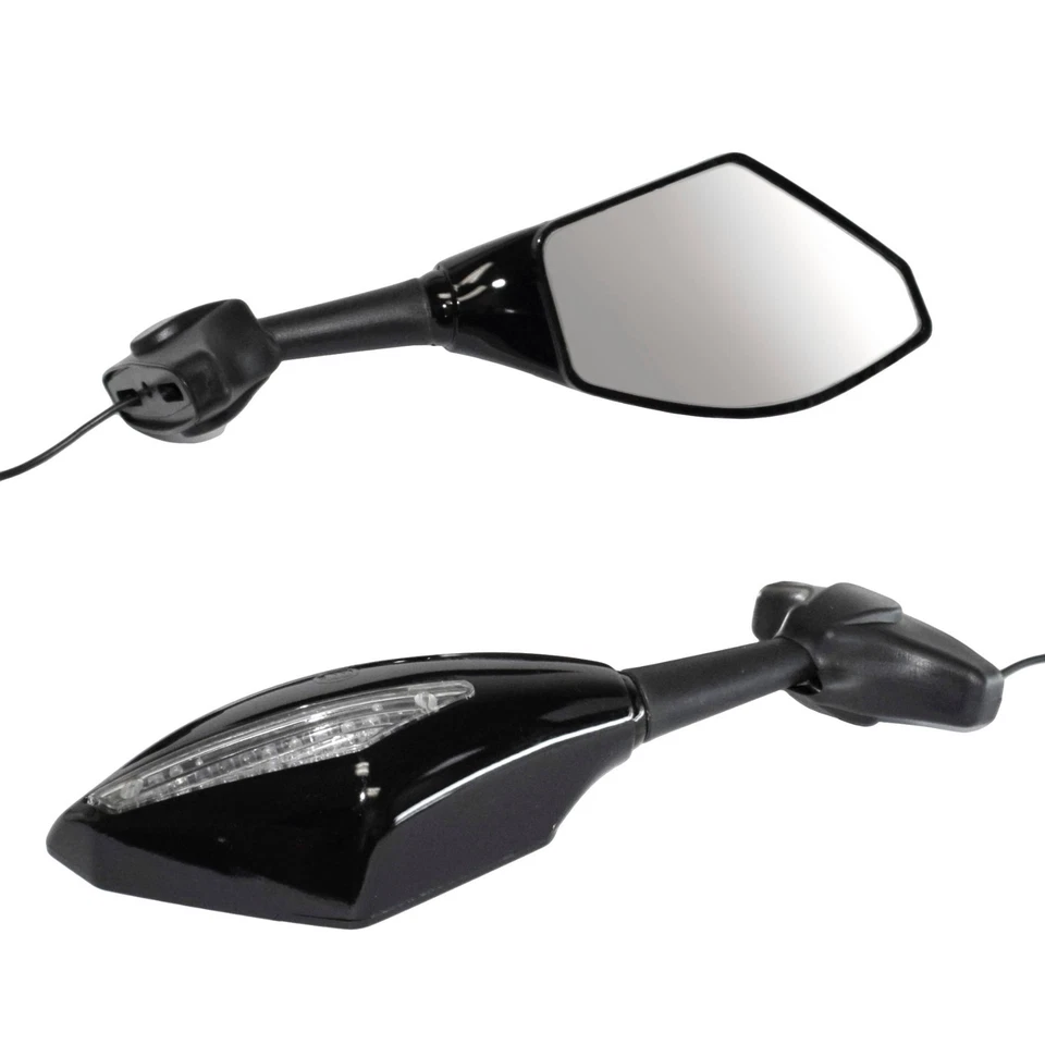 Espejos retrovisores LED intermitente intermitente para DUCATI 848 1098 1198 1098S/R 1198R Foto 3 de 4