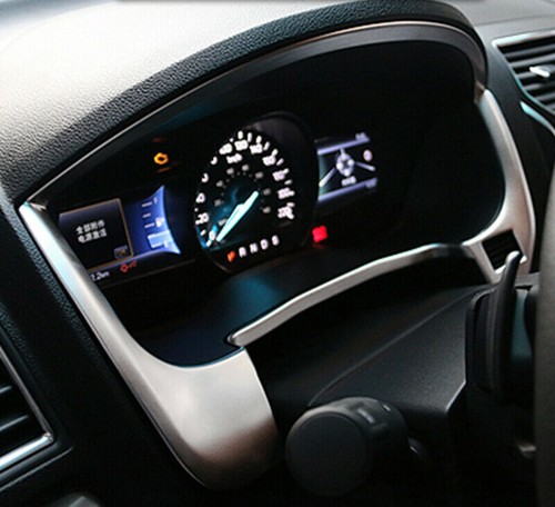For Ford Explorer 2016-2019 Silver Inner Speedmeter Frame Decorative Cover Trim - Picture 2 of 5
