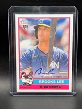 2025 Topps Heritage Autograph #ROA-BL Brooks Lee On Card AUTO Rookie RC + bonus