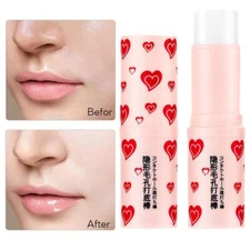 Magical Pore Eraser Waterproof Face Primer Stick,Blur Stick Primer for Face 2x
