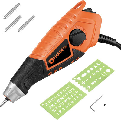 15W Engraver,5 Speed Etching Power Tool Equipped with Soft Rubber Handle and Tun