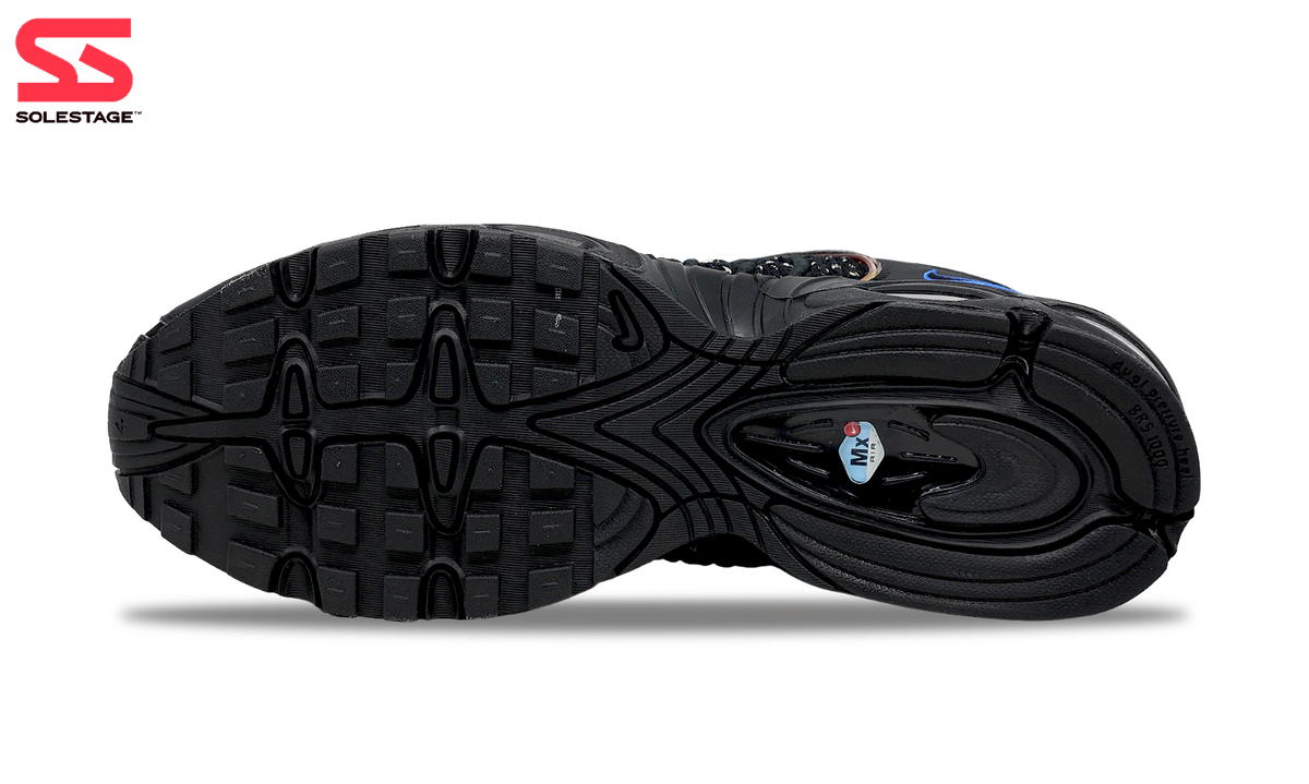 Size 8.5 - Supreme x Nike Air Max Tailwind 4 Black Cobalt for sale