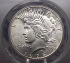 1926 "P" Peace SILVER Dollar $1 ANACS MS63 #313 Unc BU Uncirculated ECC&C, Inc.