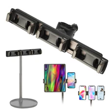 Universal Black Phone Mount Holder Stand Bracket Adapter For iPad iPhone Tablet