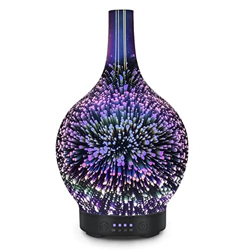 Ätherisches Öl Diffusor Glas Aromatherapie elektrischer Ultraschall kühler Nebel Aroma - Bild 1 von 5