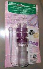 Clover 3100 French Knitter Bead Jewelry Maker 3 Interchangeable Heads