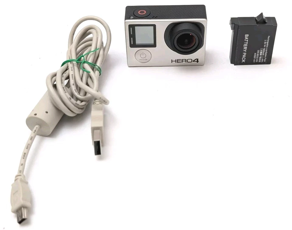 GoPro HERO4 Action Camera Camcorder - Silver READ - Image 2 of 4