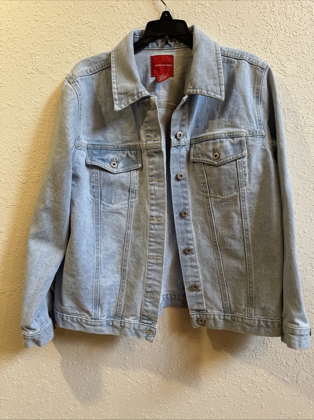 Vintage Gloria Vanderbilt Denim Jacket for Women Size L