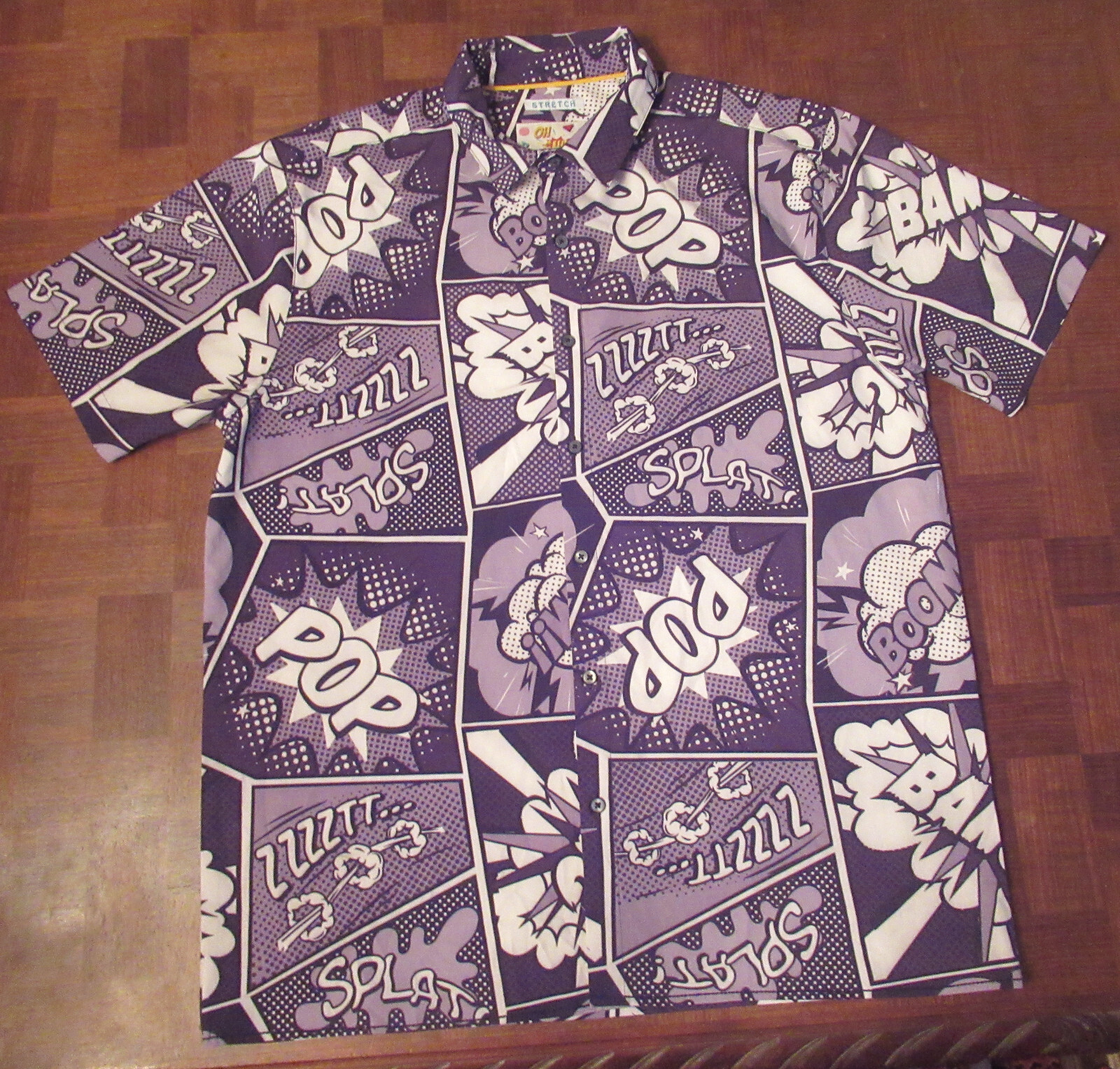 Oh Snap! Drill Clothing Co Comic Pop Art ButtonFront… Gem