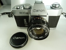 VINTAGE CANON EX EE QL camera w Canon Lens EX 50/1.8 .READ