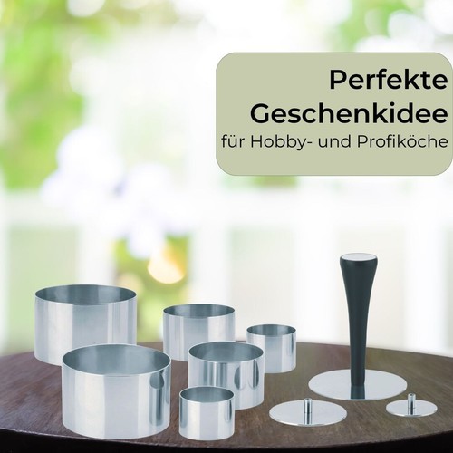 TA999 Küchenhelfer Edelstahl -Schüssel, Ofenzange, Speiseringe, Panierschalen - Bild 22 von 30