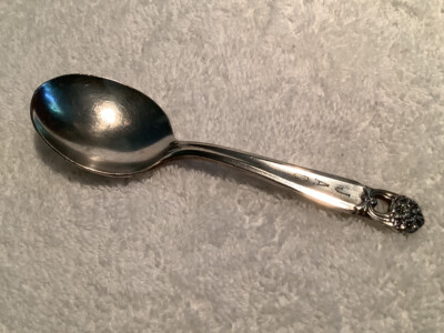 Eternally Yours Pattern by 1847 Rogers Silverplate Baby Spoon Monogram 