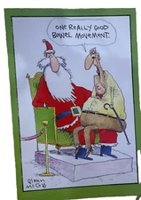 One Good BM Funny  Humorous Nobleworks Christmas Card