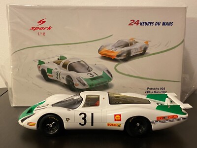 1/18 Spark Porsche 908 #31 24H Le Mans 1968 J.Siffert/H.Herrmann 18S517