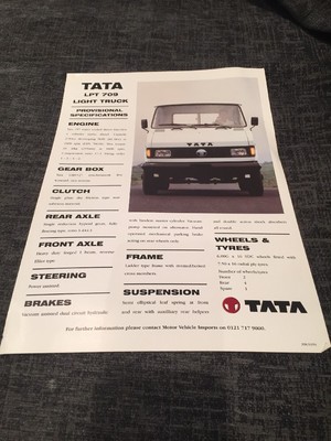 1994 TATA LPT 709 Light Truck UK Brochure