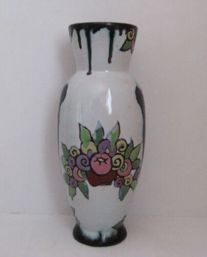 2323*  henry delcourt desvres boulogne vase art deco 174 D-3 - Foto 1 di 4