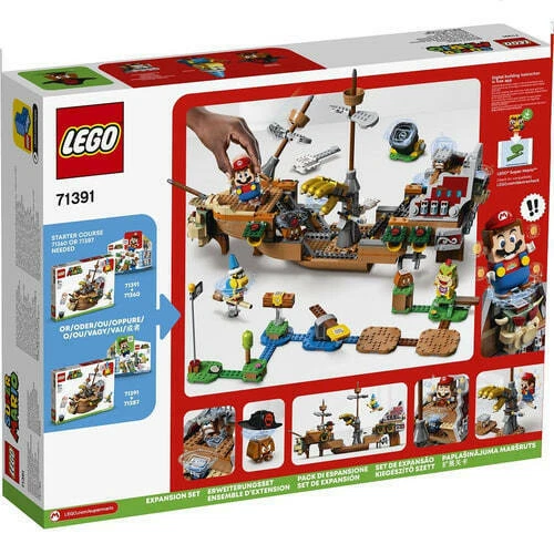 LEGO Super Mario 71391 Bowser's Bowser Airship Challenge Block Building Toy Box - Image 4 of 4