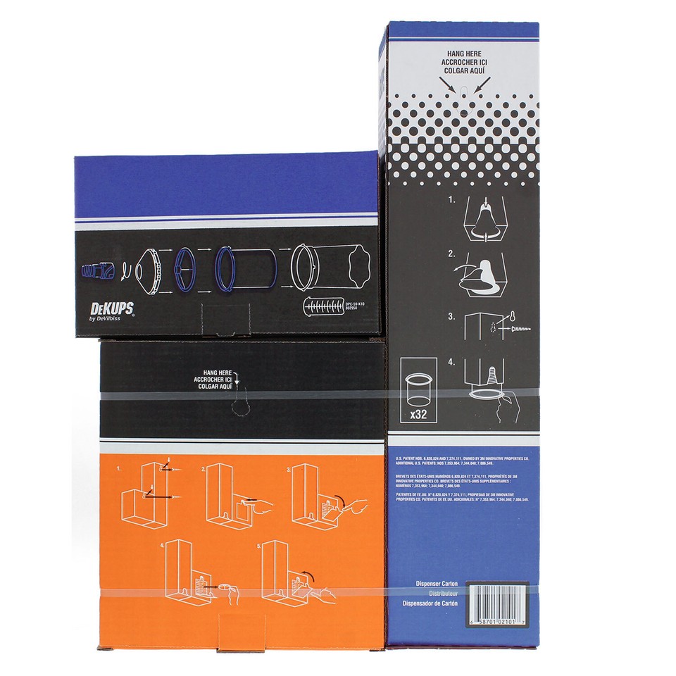 DeVILBISS DeKUPS 34 oz STARTER SET KIT New Disposable HVLP Paint Spray