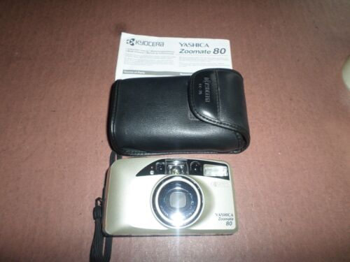 Yashica Zoomate 80 35mm Film Camera - CAMERA CASE INSTRUCTIONS