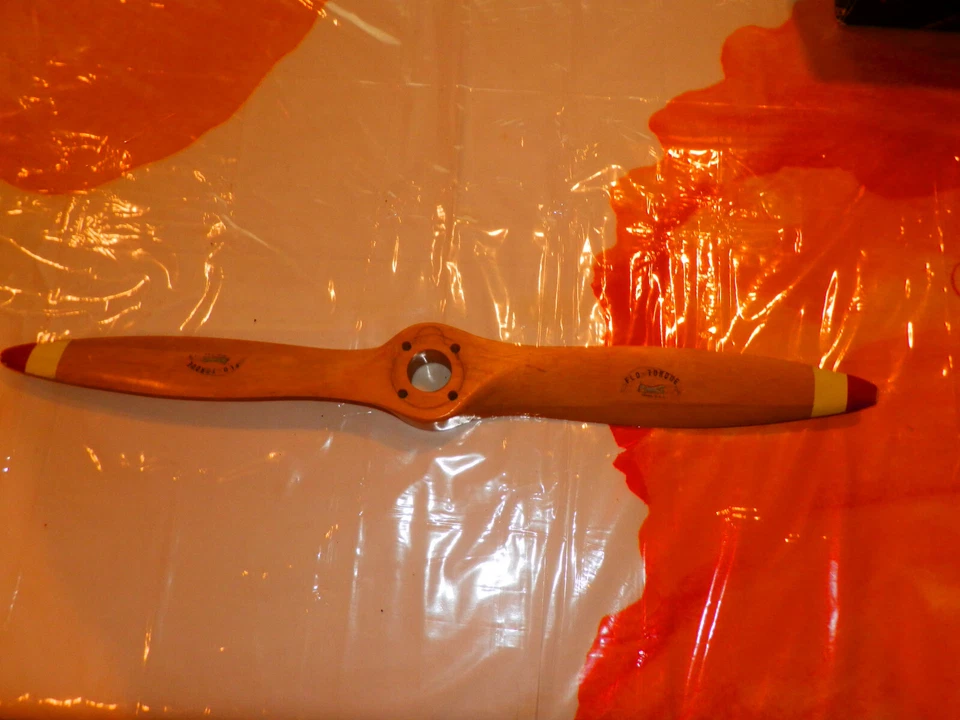 Hélice de madera vintage Flo-Torque Air Boat o avión 26" Foto 2 de 4