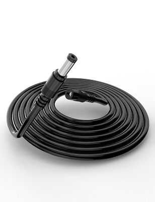 DC Power Extension Cable 6.6FT 5.5x2.1mm Male to Female CCTV Security Camera