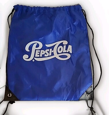PEPSI DRAWSTRING BAG ROYAL BLUE KNAPSACK BAG - SIMPLE BACKPACK 
