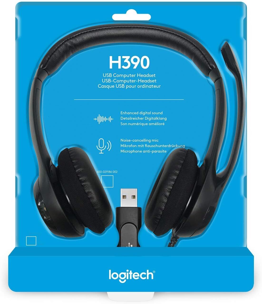 Thumbnail - Logitech H390 Wired Headset For Pc/laptop, Stereo Headphones With