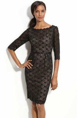 Lace Sheath Dress Plus Sz 24W Black 