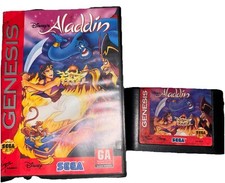 Disney's Aladdin Sega Genesis, 1993 Box  Game only. No Manual