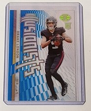 Drake London 2022 Illusions Football Rookie Illusionists Blue #113/299 Falcons